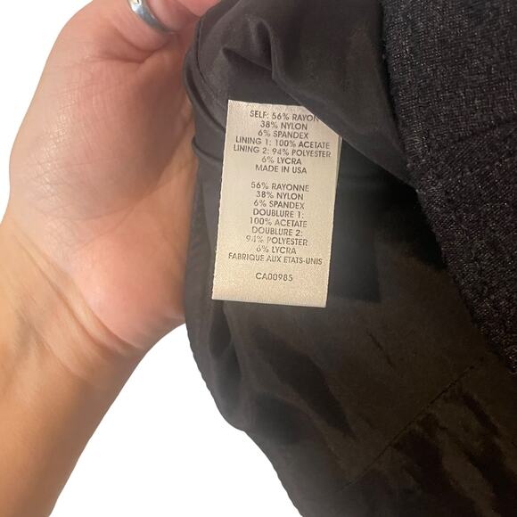 Nanette Lepore Y2k Women's Size 8 Dark Grey Corset Gothic Top - Picture 7 of 11